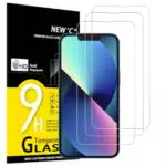 NEW'C Panzerglas Schutz für iPhone 14, 13, 13 Pro - 9H Härte, Blasenfrei