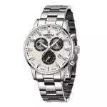 NIBOSI Herrenuhr Analog Quarz Chronograph Wasserdicht Edelstahl für Herren