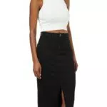 NOISY MAY Nmkath Nw Slit Midi Rock für Damen