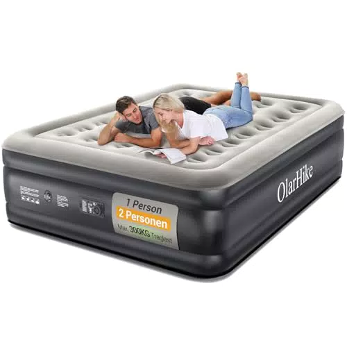 OlarHike Luftbett mit eingebauter elektrischer Pumpe - selbstaufblasend für Camping und Zuhause