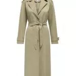 ONLY Langer Trench Coat für Damen | Eleganter Übergangs-Mantel mit Gürtel