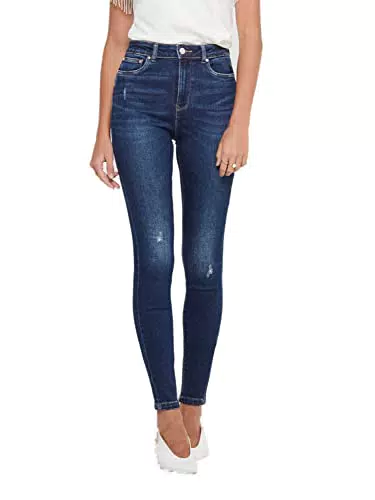 ONLY ONLMILA Hohe Taille Skinny Jeans für Damen