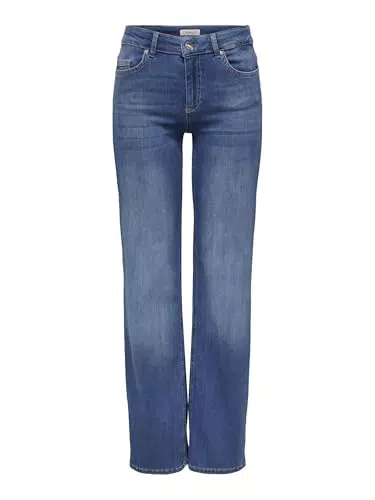 ONLY Straight-Fit Jeans Mittlere Taille für Damen - Modell ONLBLUSH