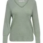 ONLY Strickpullover mit langem V-Ausschnitt für Damen