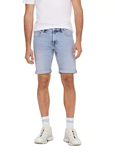 ONLY & SONS Herren Jeans Short ONSPLY 5189 - Regular Fit