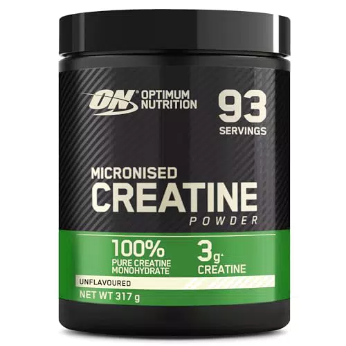 Optimum Nutrition mikronisiertes Kreatin-Pulver, 100% reines Kreatin-Monohydrat-Pulver für Leistung und Muskelkraft