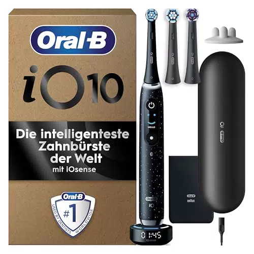 Oral-B iO Series 10 Plus Edition Elektrische Zahnbürste mit 7 Pflege-Modi