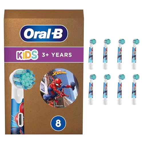 Oral-B Kids Spiderman Aufsteckbürsten für elektrische Zahnbürsten – Extra weich