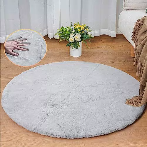 ORINOVA Waschbarer Fellteppich Kurzflor für Schlafzimmer und Wohnzimmer Deko