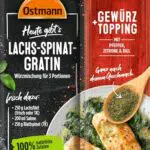Ostmann Gewürzmischung für Lachs-Spinat-Gratin mit Pfeffer, Zitrone und Dill