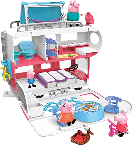 Peppa Pig Wohnmobil Abenteuer Spielzeug für Vorschulkinder ab 3 Jahren