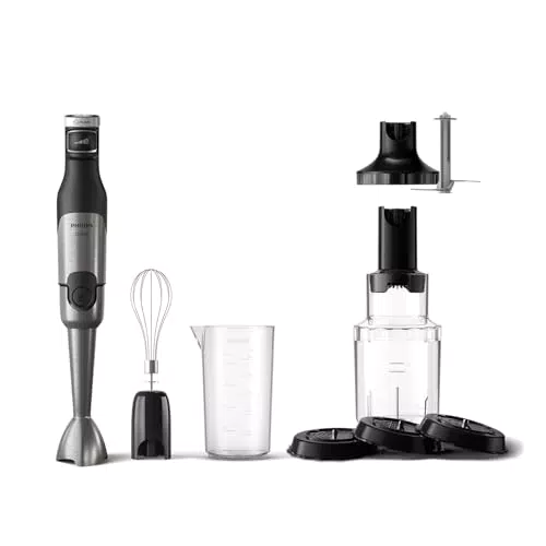 Philips Stabmixer HR2685/00 mit Zerkleinerer und ProMix-Technologie, 1200W