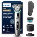 Philips Elektrischer Nass- und Trockenrasierer S9000 für Männer mit Lift & Cut System und SkinIQ Technologie