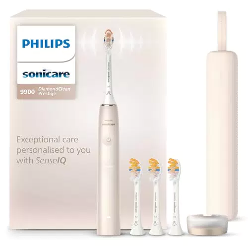 Philips Sonicare DiamondClean 9900 Prestige HX9992/44 - Elektrische Zahnbürste mit SenseIQ Technologie