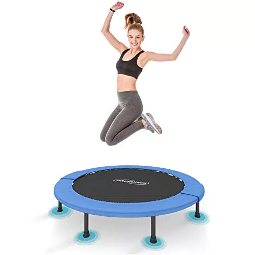 Physionics® Fitness Trampolin – Indoor und Outdoor, max. 100 KG, für Kinder und Erwachsene