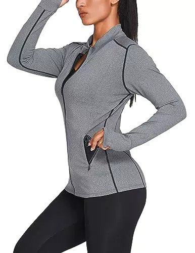 PINSPARK Damen Laufjacke Trainingsjacke Windbreaker für Sport und Outdoor