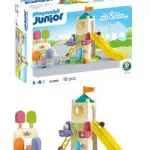 PLAYMOBIL JUNIOR Erlebnisturm mit Eisstand – Nachhaltiges Spielzeug für Kinder ab 1 Jahr