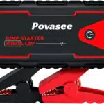 Povasee Starthilfe Powerbank 5000A mit LCD-Display und USB-Ausgängen für 12V Fahrzeuge