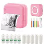 PRINHSJI Mini Drucker – Tragbarer Fotodrucker für Notizen, Fotos und Erinnerungen