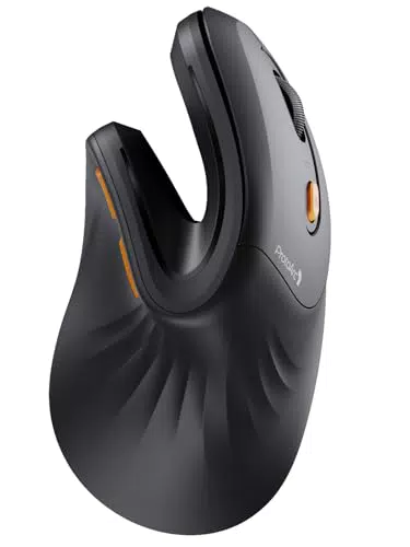 ProtoArc EM11 NL Ergonomische Vertikale Maus – Kabellos und Aufladbar für PC und Mac
