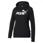 PUMA Damen Ess Logo Hoodie Tr Sweatshirt, Black, X