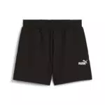 PUMA ESS Small No. 1 Logo 4” Leichte High-Waist Shorts für Damen