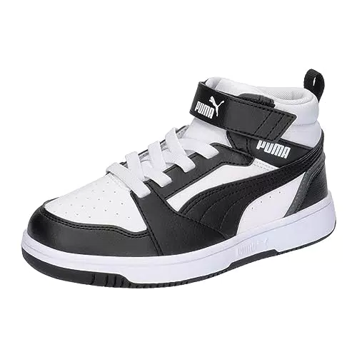 PUMA Rebound V6 Mid AC PS Sneaker für Unisex Kinder