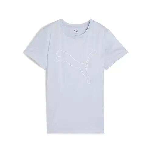 PUMA Unisex T-Shirt W TAD Essential Heather Logo für cooles Wetter