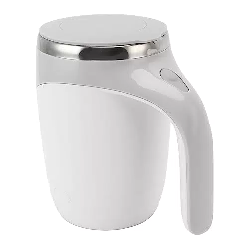 Qcwwy Selbstrührende Kaffeetasse mit USB-Aufladung für Reisen
