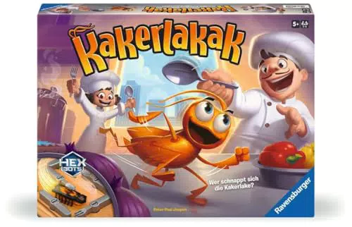 Ravensburger 22212 - Kakerlakak - Kinderspiel mit elektronischer Kakerlake für Groß und Klein