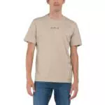 Replay Herren T-Shirt Kurzarm aus Baumwolle, Modell: Light Taupe 803