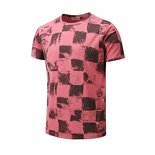 RONOMO Herren T-Shirt Street T-Shirt Qualität T-Shirt（SH weiß