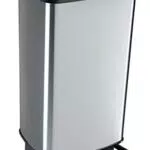 Rotho Paso Mülleimer 40l mit Pedal und Deckel, BPA-frei aus Kunststoff