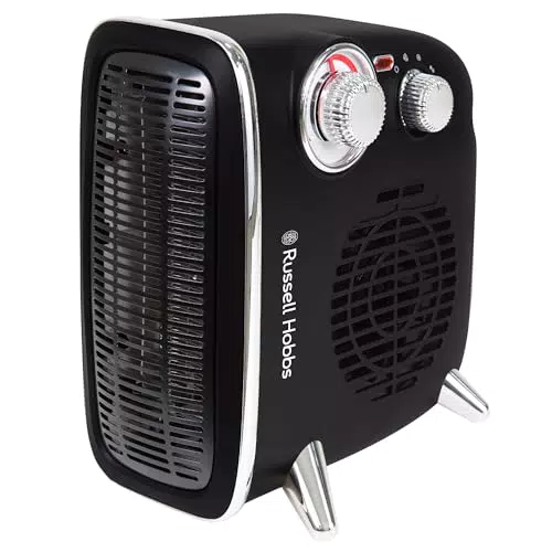 Russell Hobbs RHRETHFH1001B Elektrische Heizung mit Einstellbarem Thermostat