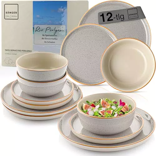 Sänger Rio Lagune Espressotassen Set für 4 Personen, spülmaschinenfest