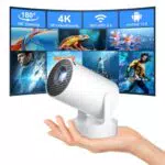 Salange Mini Beamer, Unterstützt 4K Mini Projektor WiFi 6 BT5.2