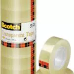 Scotch Klebeband 550 - Transparentes Allzweckband für Schule und Büro
