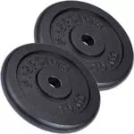 ScSPORTS® Hantelscheiben-Set für Fitness, Gusseisen mit 31mm Bohrung