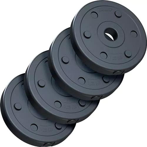 ScSPORTS® Hantelscheiben Set - Gewichtsscheiben für Fitness und Langhantel