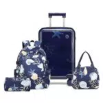 Sea Choice Kinderkoffer Trolley Handgepäck 18 Zoll mit 4 Rollen und TSA Schloss