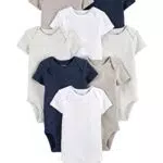 Carter's Baby Body Kurzarm Unisex, Weiß - Hochwertige Qualität