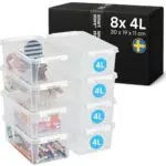 SmartStore Aufbewahrungsbox Classic 3.6L - Stapelbare Kunststoffbox mit Deckel, 10 Jahre Garantie
