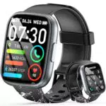 Smartwatch Fitness Tracker mit Telefonfunktion, IP68, 110 Sportmodi für iOS/Android