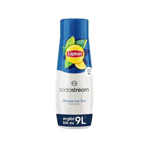 SodaStream Sirup Lipton Ice Tea Pfirsich Zero - Erfrischendes Getränkekonzentrat, 9 Liter Fertiggetränk, 440 ml