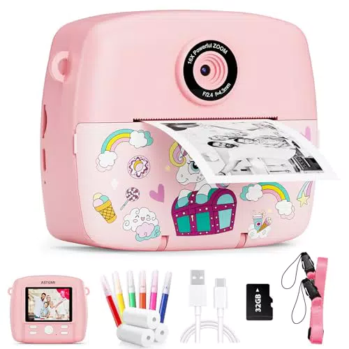 Fujifilm Sofortbildkamera für Kinder, 1080P HD, ideales Geschenk für Jungen und Mädchen