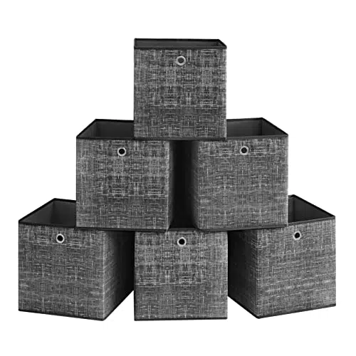 SONGMICS Aufbewahrungsbox RFB006I01, Ordnungsbox aus Vliesstoff mit Griff, Organizer