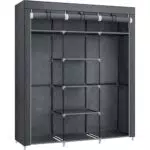 SONGMICS Faltschrank Stoffschrank mit 2 Kleiderstangen - Modell RYG12G