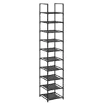 SONGMICS Schuhregal, 10 Ebenen, Metallgestell für Flur und Schlafzimmer, LSR110B02