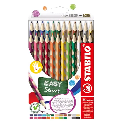 STABILO Ergonomischer Buntstift für Linkshänder - EASYcolors