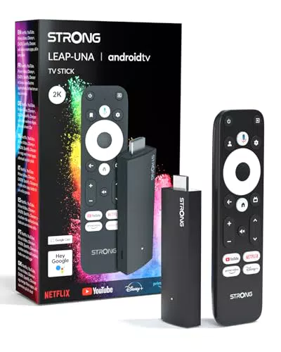 Strong Leap-UNA Android TV Streaming Stick mit Chromecast und Google Assistant